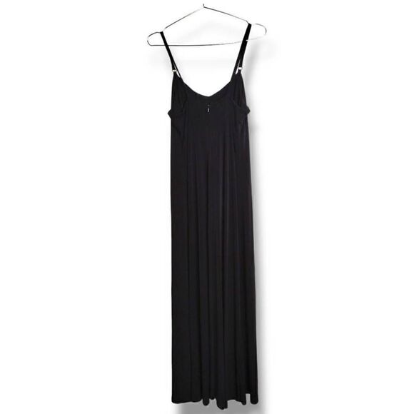 Calvin Klein Womens Gown Sz 10 Black Knit Maxi Witchycore Halloween Wedding y2k - Picture 3 of 11